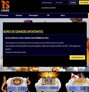 Casino Times Square entrega 25% por primer depósito para grandes apostadores