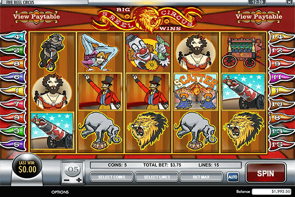 slot 5 Reel Circus