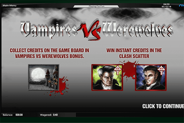 tragaperras Vampires vs Werewolves