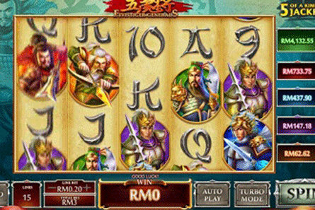 tragaperras Fiver Tiger Generals