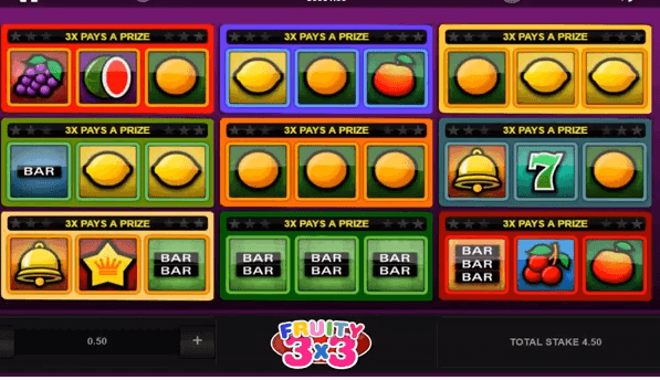 Tragaperras Fruity 3x3