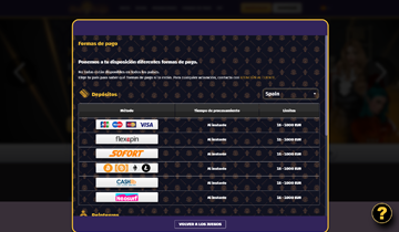 Play Regal métodos de pago