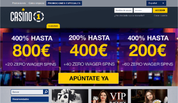 casino1 bono bienvenida