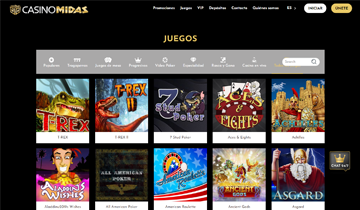 Casino Midas juegos de azar