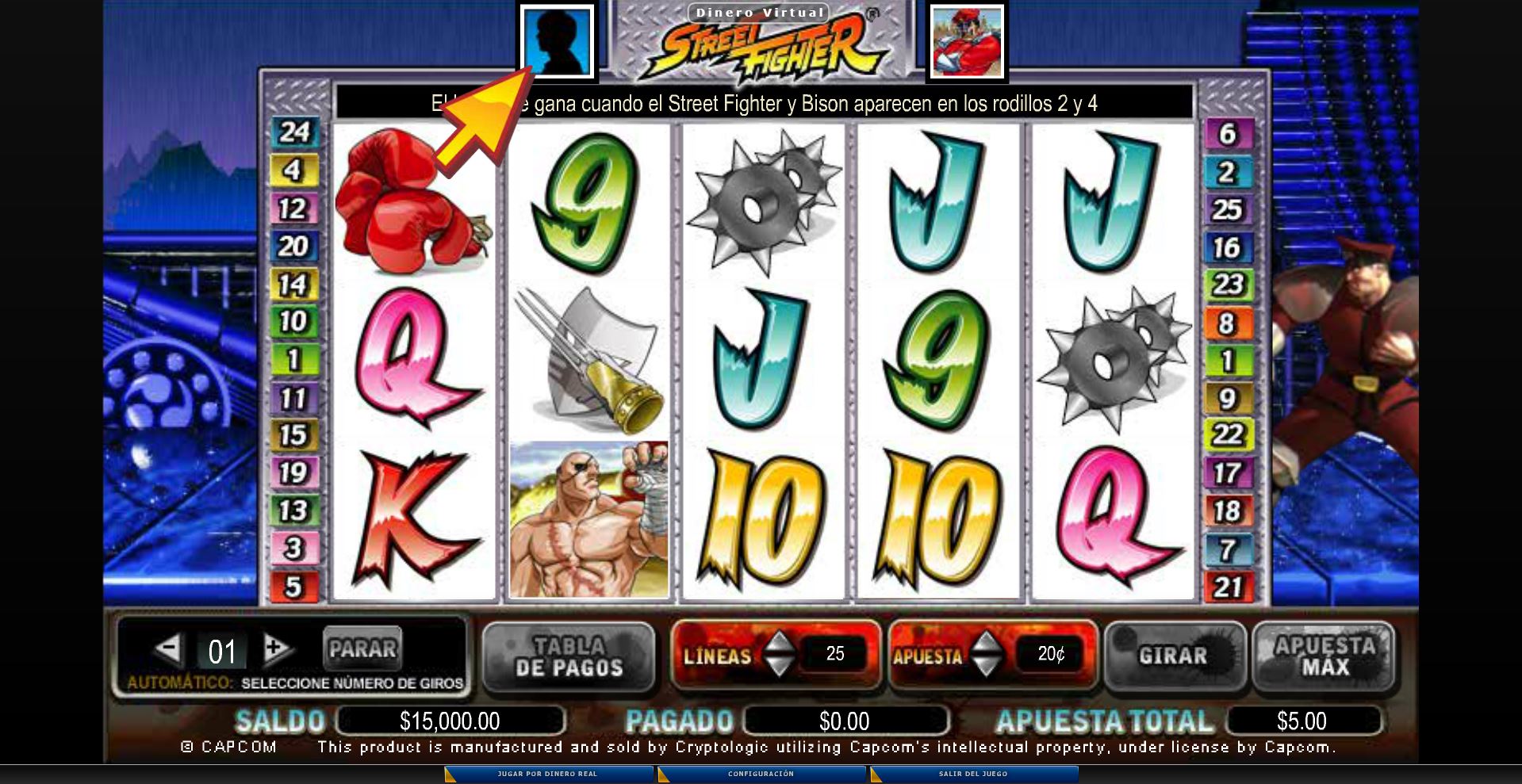 Slot Street Fighter 2