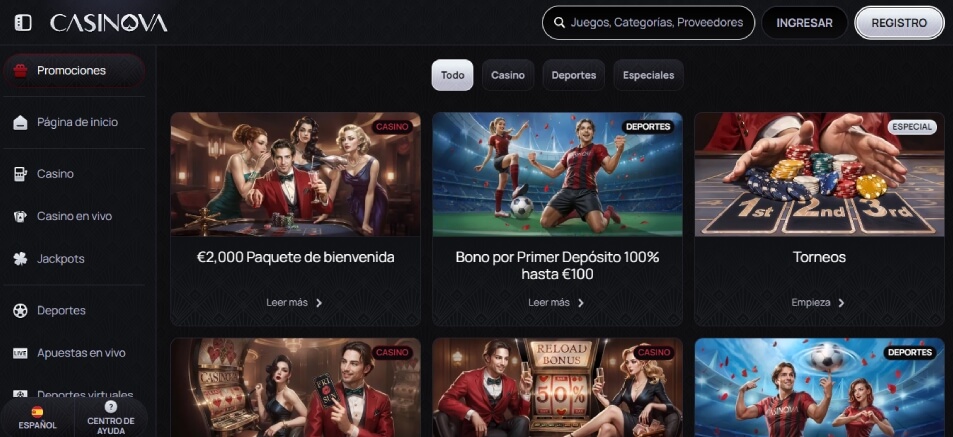 Promociones de Casinova