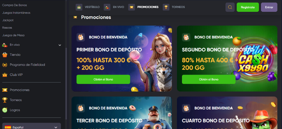 Promociones de Spinline