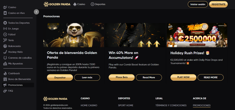 Promociones Golden Panda