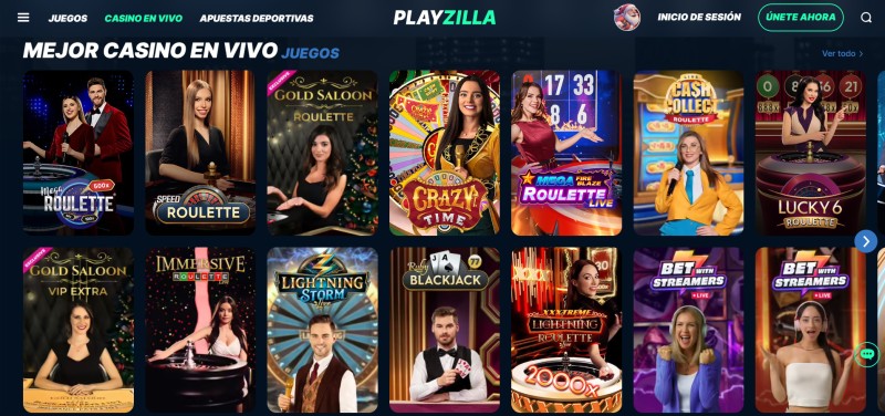 Casino en vivo de Playzilla