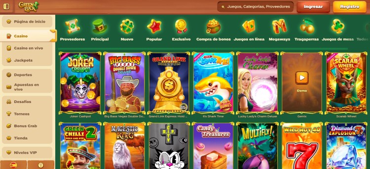 Tragaperras de Green Luck