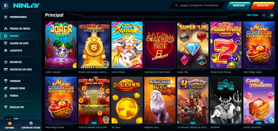 Slots de Ninlay Casino