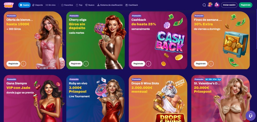 Promociones de Candy Spinz